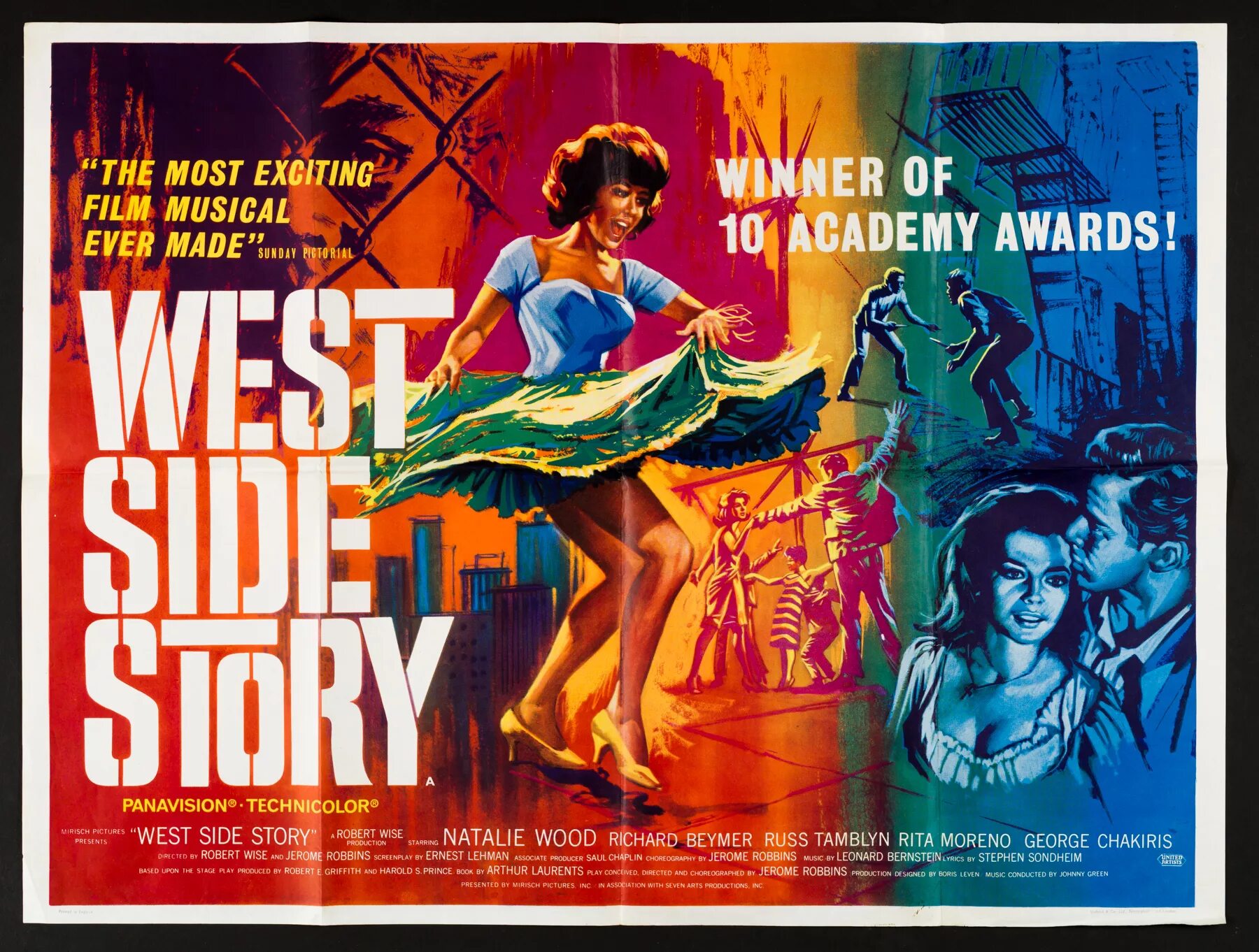 Постер «Вестсайдская история» («West Side story», 1961).. Вестсайдская история 1961 Постер. W stories