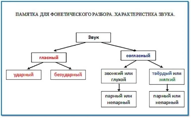 Схема характеристики слова