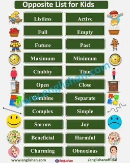 Opposite words перевод