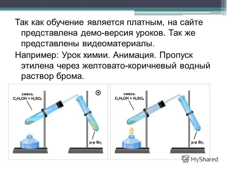 Обесцвечивает раствор брома. Водный раствор этилена. Опыты с этиленом. Припропускании этена через раствор брома раствор. Получение этилена и опыты с ним схема прибора.