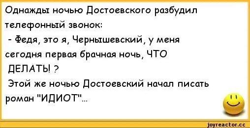 Приходишь будишь меня буду. Анекдот этот дебил еще и поет. Анекдот про ночной звонок. Анекдоты про Достоевского. Анекдот про телефонный звонок.