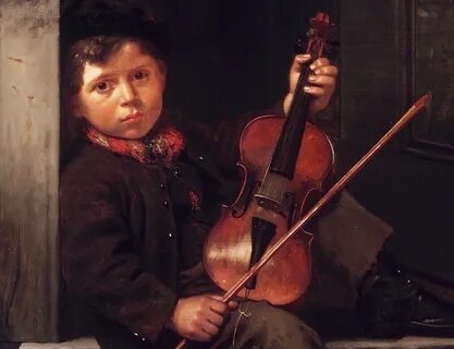 Мальчик играющий на скрипке