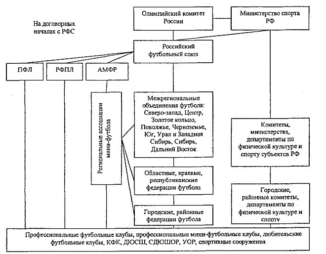 Структура управления футболом в России. Структура профессионального футбольного клуба в России. Российский футбольный Союз структура. Анализ спортивной организации