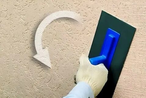 Нанесение штукатурки короед на стену своими руками