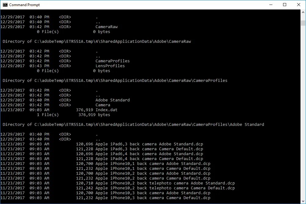 Tmp directory