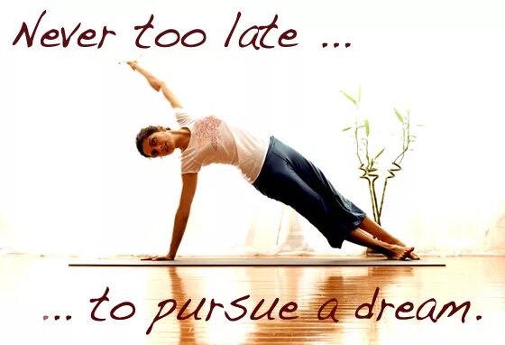 He has a dream. Never late. Pursue your Dreams. Pursue a Dream. Never too much.