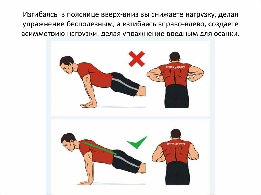 Ошибки в технике выполнения упражнений