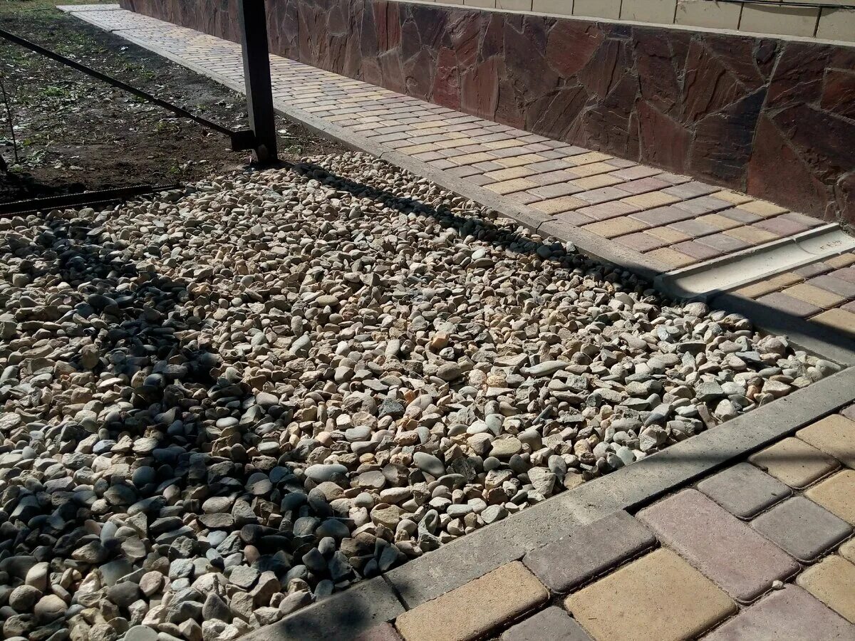 Какая фракция щебня для отмостки