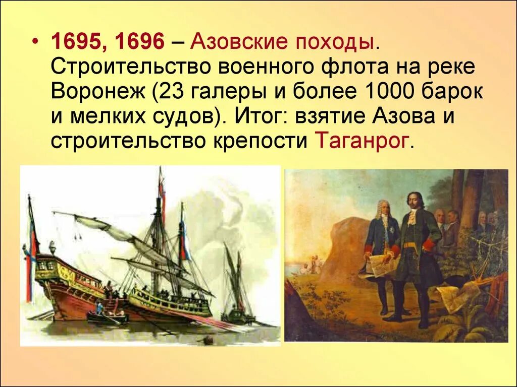 Первый и второй азовский поход. Азовский поход 1695. Взятие Азова Петром 1. Азовские походы 1695 и 1696 гг..