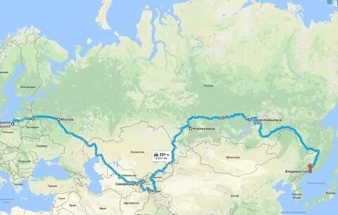 Сколько от пскова до владивостока