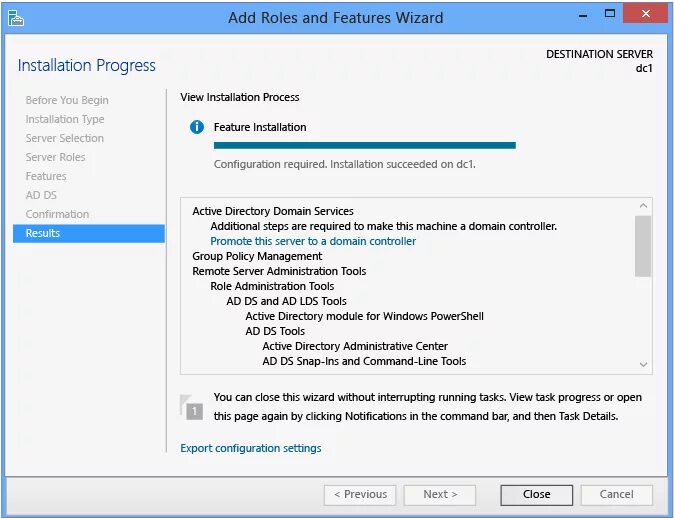 Adds active directory