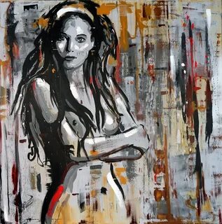 She painting