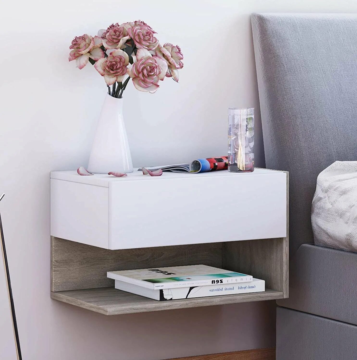 тумбочка прикроватная пуш опен. подвесная прикроватная тумба для спальни. тумба прикроватная сканди. прикроватная полка икеа. тумба прикроватная дуб крафт.