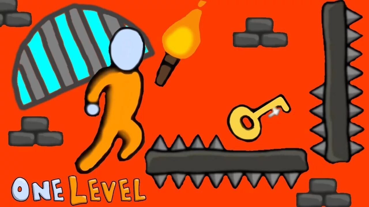 Ван левел 1. Стикмен one Level. Игра one Level 1. Стикмен побег из тюрьмы 1 one Level.