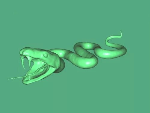 Snake мод. 3д модель змеи. Змея на 3d принтере.