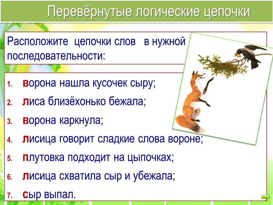 Расположите предложения в нужной последовательности. Ворона и лисица. Басни. Басница ворона и лисица. Басня Крылова ворона и лисица. Басня ворона и лисица Крылов.