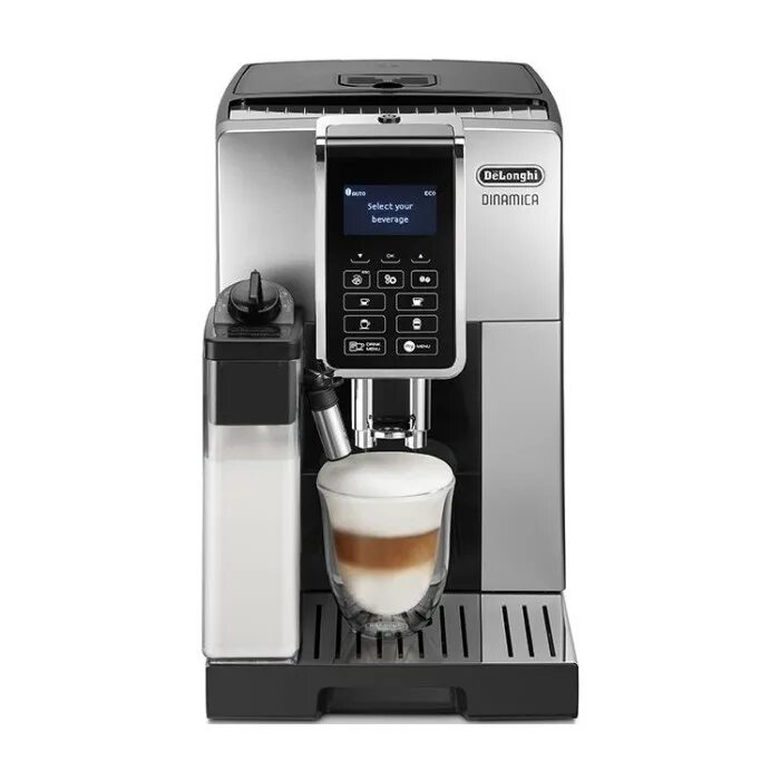 Кофемашина de'Longhi dinamica ECAM 350.55. Кофемашина автоматическая Delonghi ECAM350.55.B. Кофемашина Delonghi dinamica ECAM350.50, серебристый. Кофемашина автоматическая Delonghi ECAM 350.50. Кофемашина автоматическая delonghi dinamica plus