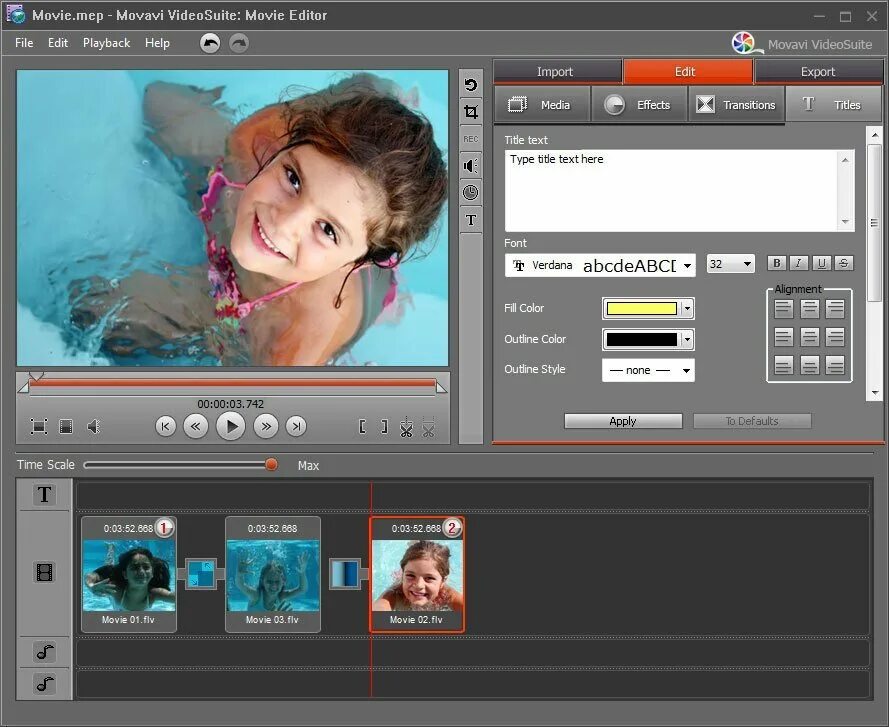 Movavi video editor эффекты