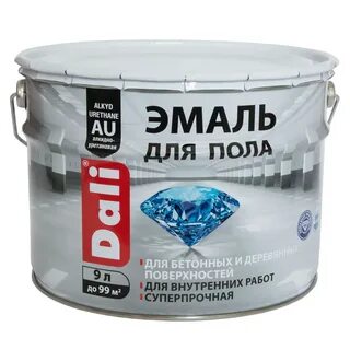 Эмаль для пола dali алкидно уретановая