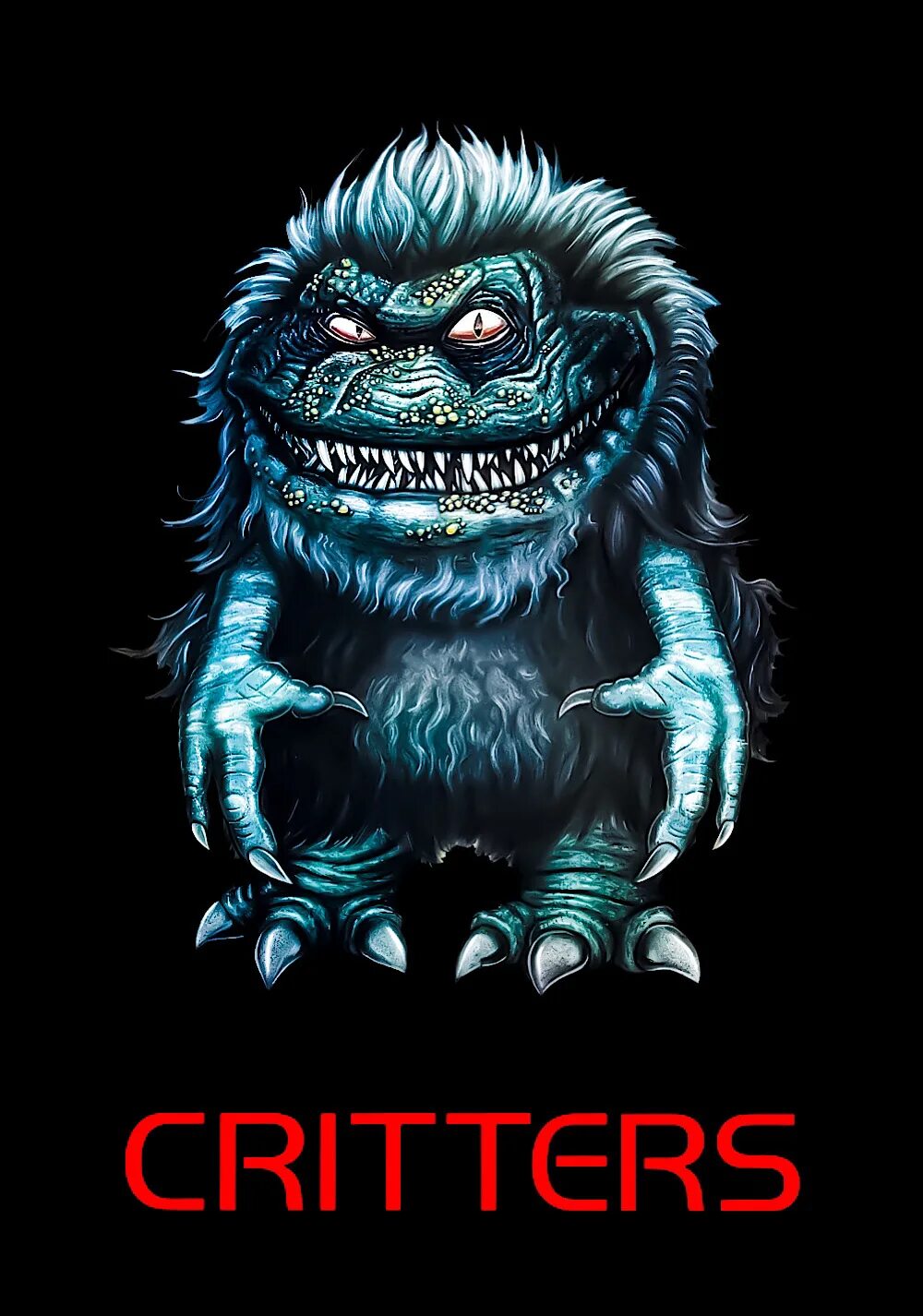 Песни smiling critters. Зубастики / Critters (1986) Постер. Critters Стикеры.