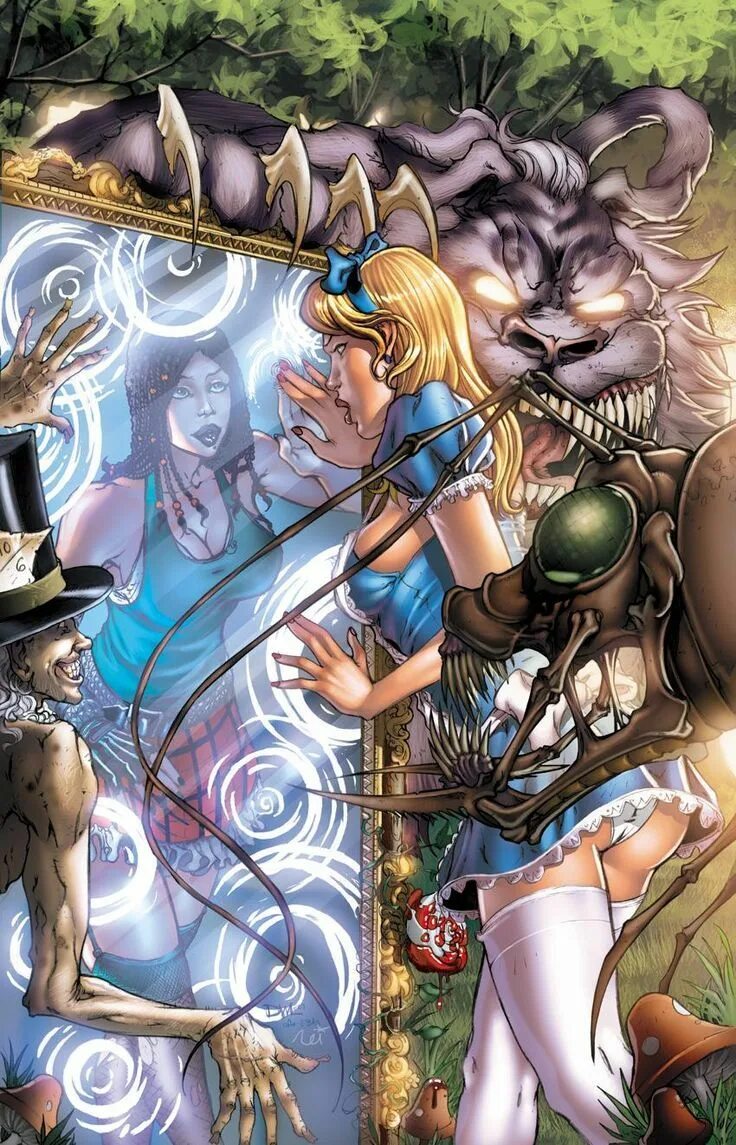 Алиса в стране чудес комиксы гримм. Zenescope алиса. Brothers grimm "fairy tales". Алиса в стране чудес комикс. Zenescope entertainment комиксы.
