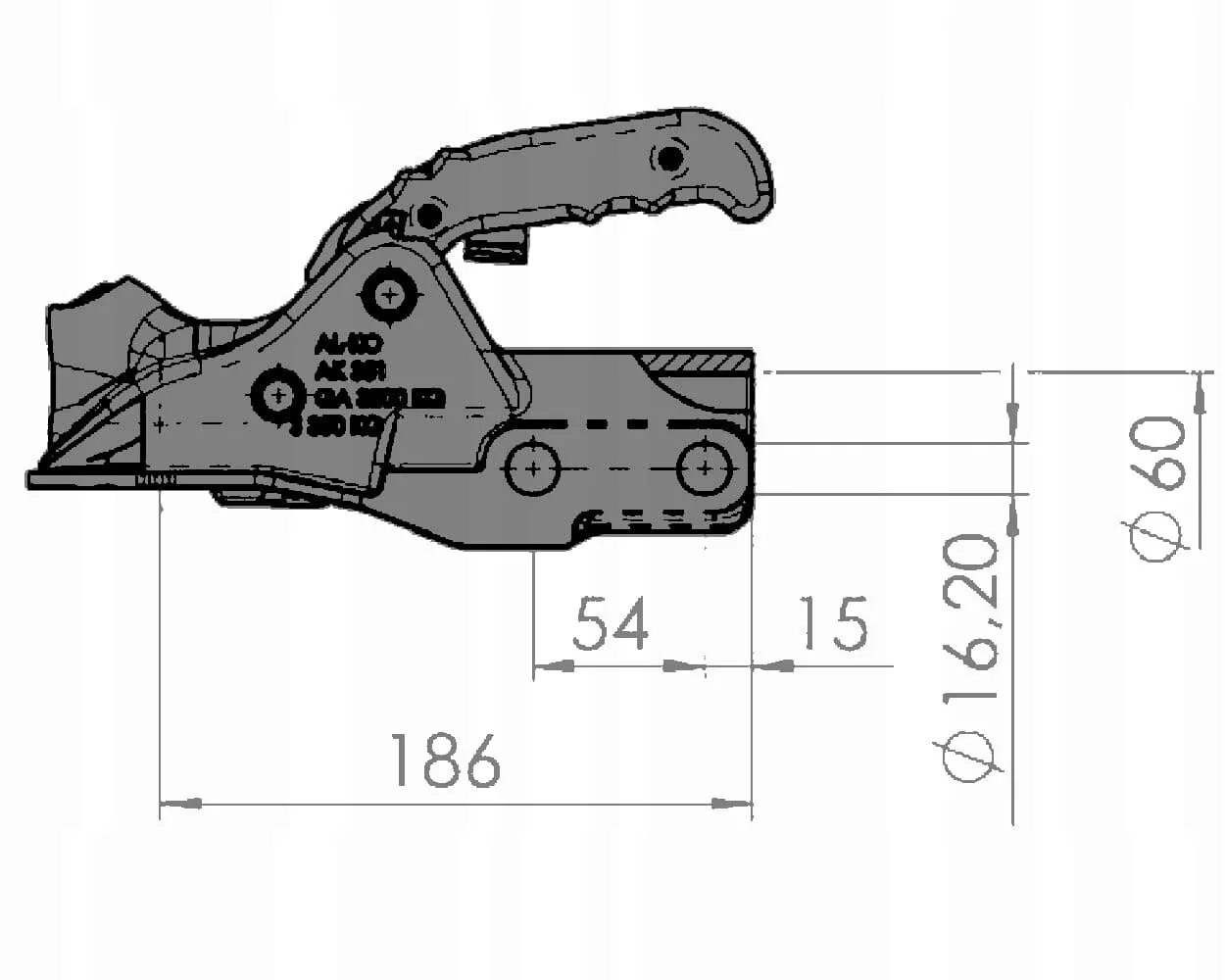 Ak 351. Ak 351. Ak 351. Сцепное al-ko 60. Головка сцепная прицепа профи v ак 351 - 3500/350кг чугун круг.