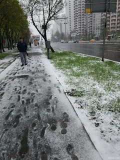 Снегопад в мае