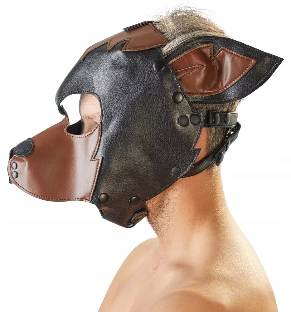Шлем-маска Dog Mask. Маска собаки. Маска собаки кожаная.