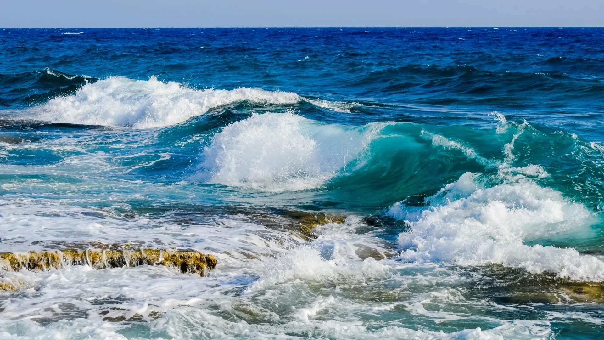 Карибское море Атлантический океан. Море, волны. Море Прибой. Обои на телефон волна