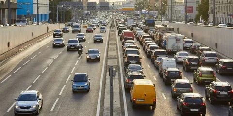 Пробки на машине на дороге
