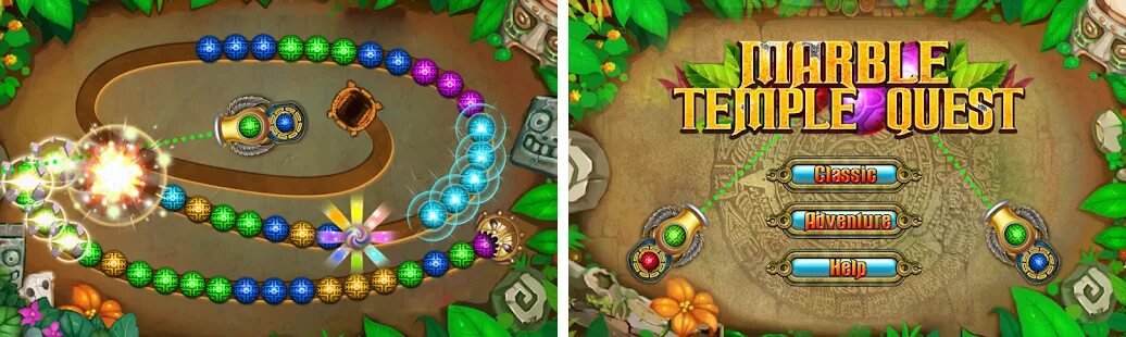 Temple quest. Marble Legend - Puzzle game.