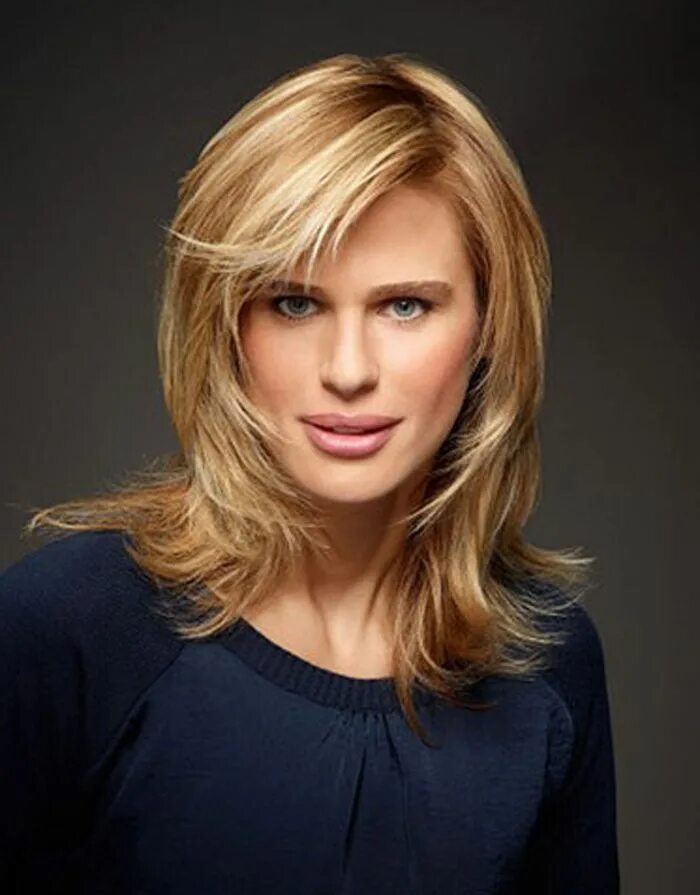 Infatuation Synthetic Wig Final Sale Bangs with medium hair, Medium length hair 