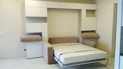Кровать купе диваном