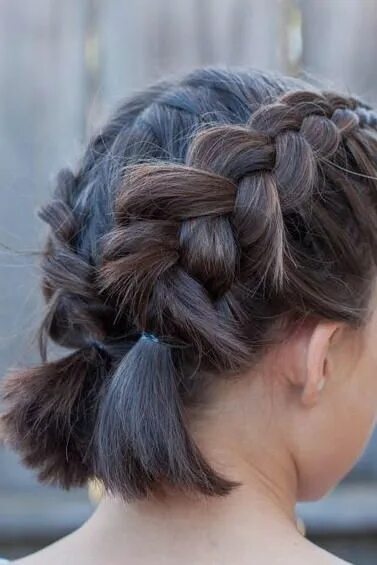 Makeup & Hair Short wedding hair, Braided hairstyles for wedding, Cool braid hai