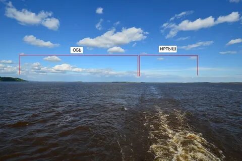 Ширина реки оби