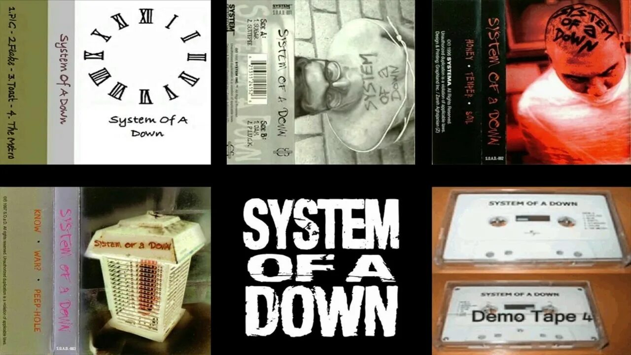 Дебютного диска System of a down. System of a down Demo Tapes. Demo Tape 1. Demo tapes