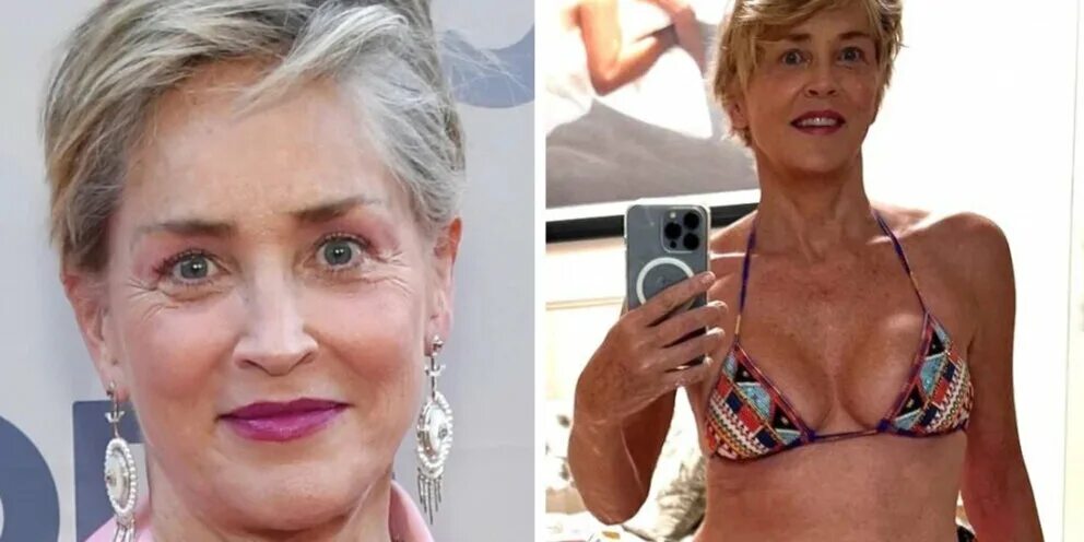 65-летняя актриса Шерон Стоун снялась в инопланетном платье для Harper’s Bazaar: