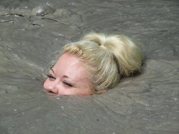 Girl in quicksand. Krystal Quicksand.