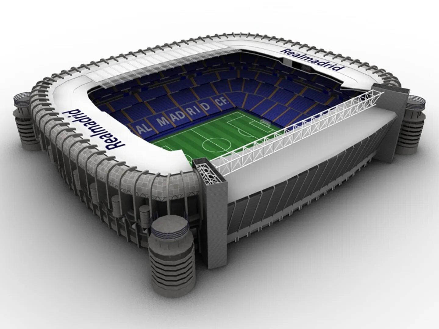 Стадионы модели. Сантьяго Бернабеу стадион. Santiago Bernabeu 3d model. Макет Сантьяго Бернабеу.