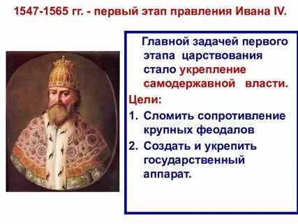 Какие задачи стояли перед иваном