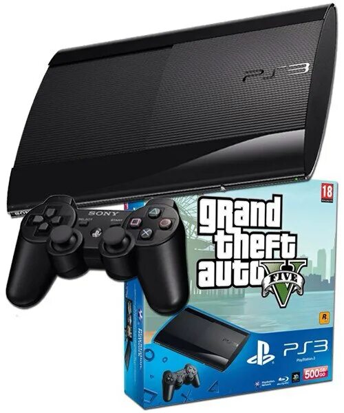 Найди приставку 5. Sony PLAYSTATION игровая приставка с GTA 5. Игровая приставка Sony PLAYSTATION 3 super Slim 500gb Grand Theft auto v. PLAYSTATION 3 Slim GTA 5. Приставка плейстейшен 5 ГТА 5.