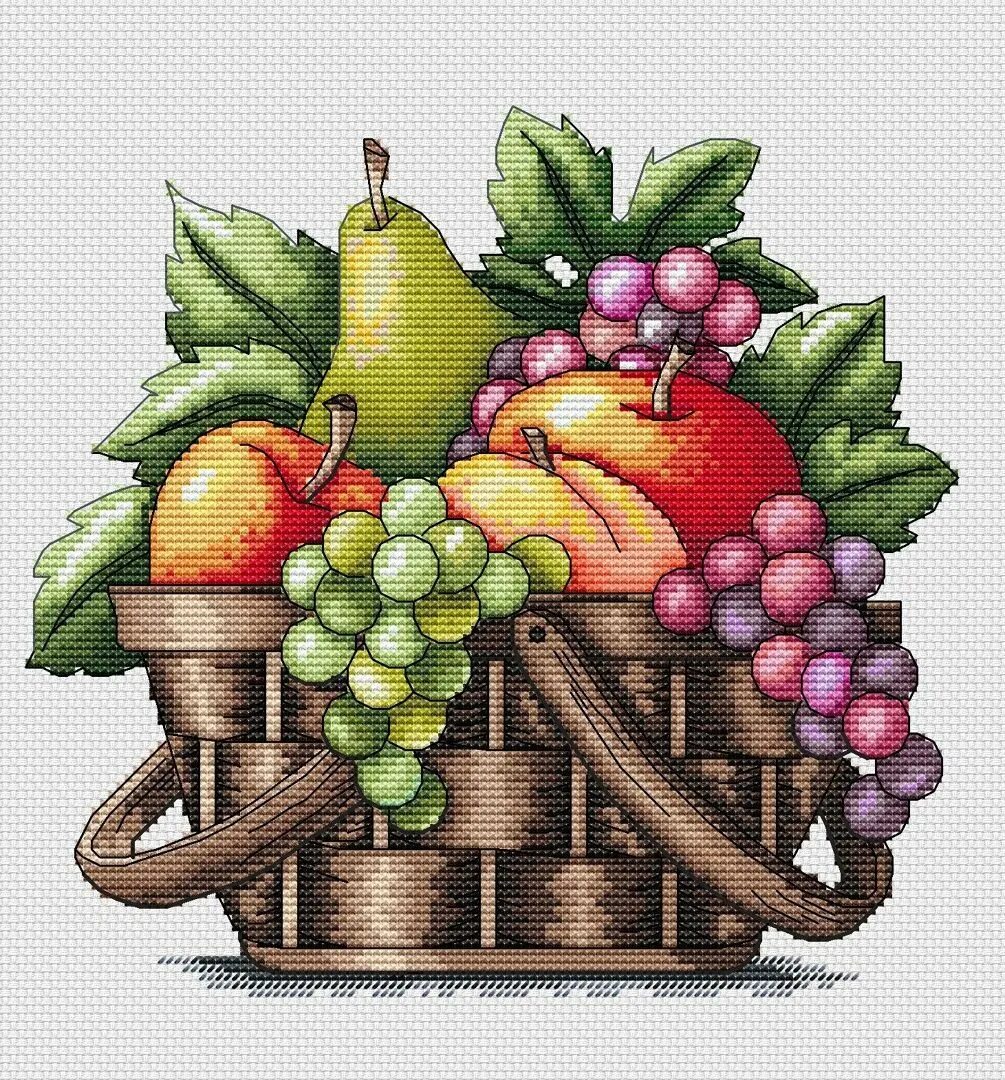 Схема фруктов. Вышивка крестом натюрморты с фруктами. Вышивка фруктов крестом. Вышивка корзина с фруктами. Вышивка крестом корзина с фруктами.