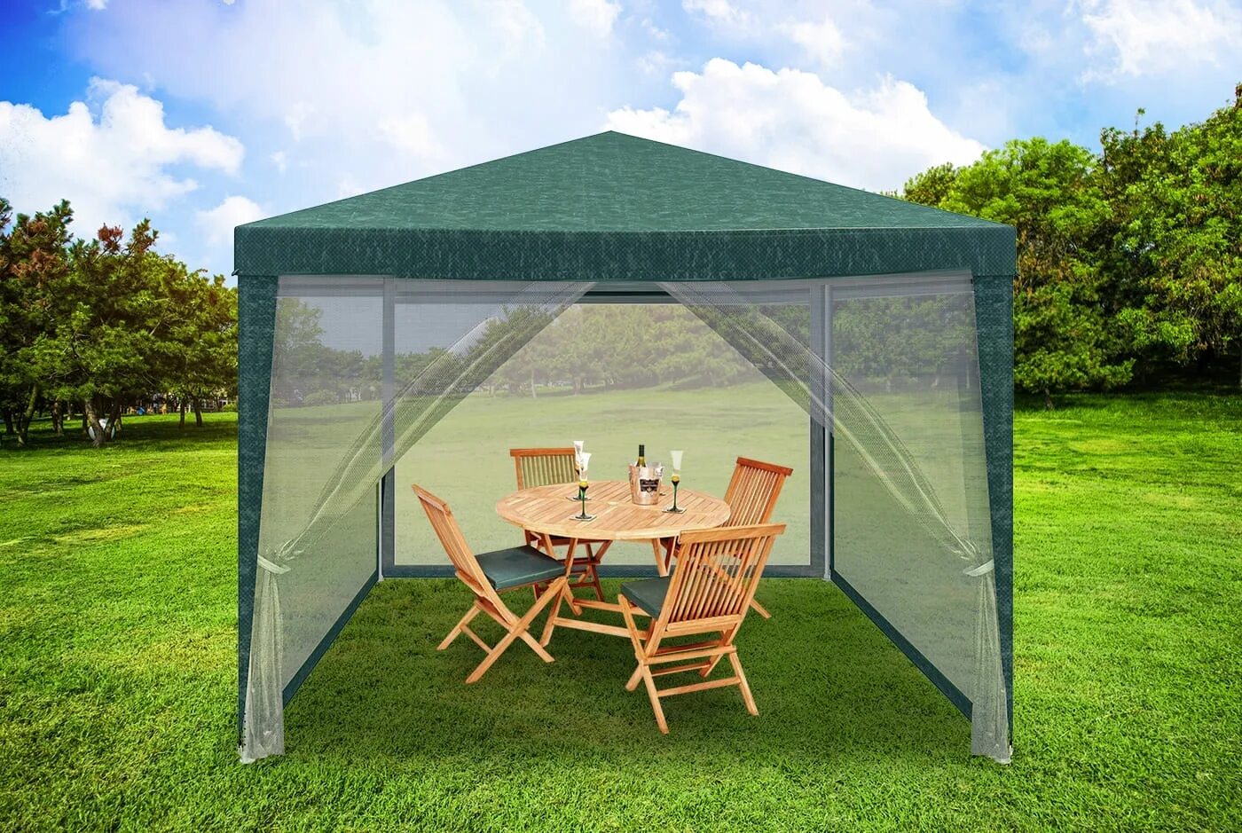Палатка беседка. Садовый шатер AFM-1035na Green (3x3/2.4x2.4). Шатер Фиеста с москитной сеткой (3х3м. Шатер Gazebo 3x3. Павильон Landhaus 3*3 с москитными сетками.