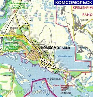 Комсомольск показать на карте