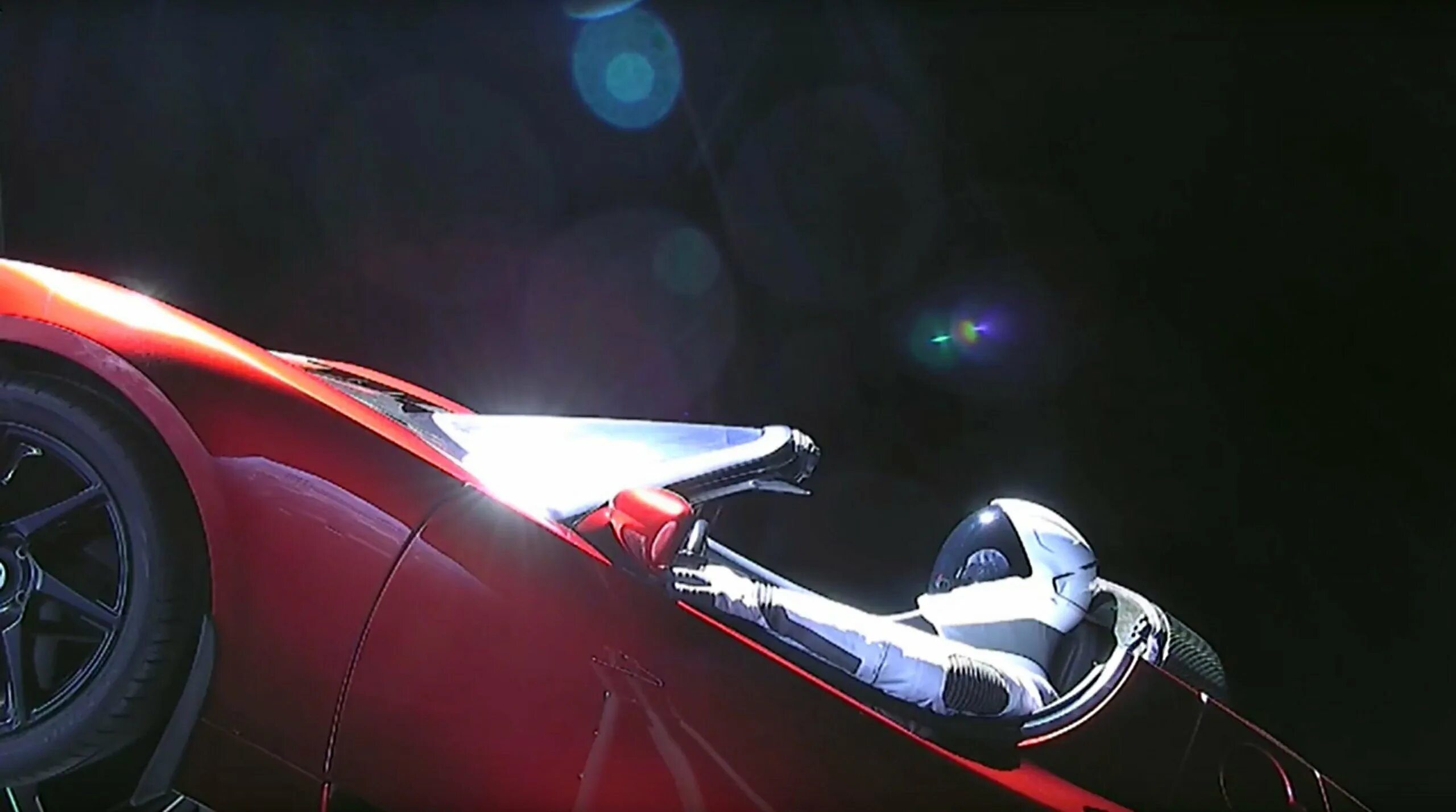 Элон Маск Тесла в космосе. Falcon Heavy Tesla Roadster. Space car