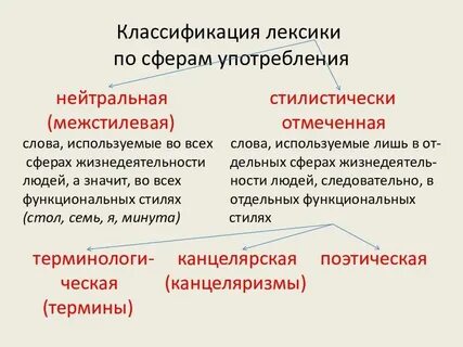 Термины профессионализмы специальные слова однозначные слова