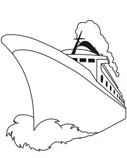 Passenger Ship Coloring Page : Coloring Sun Passenger ship, Coloring pages, Colo