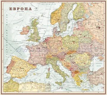 Характеристика карты европы