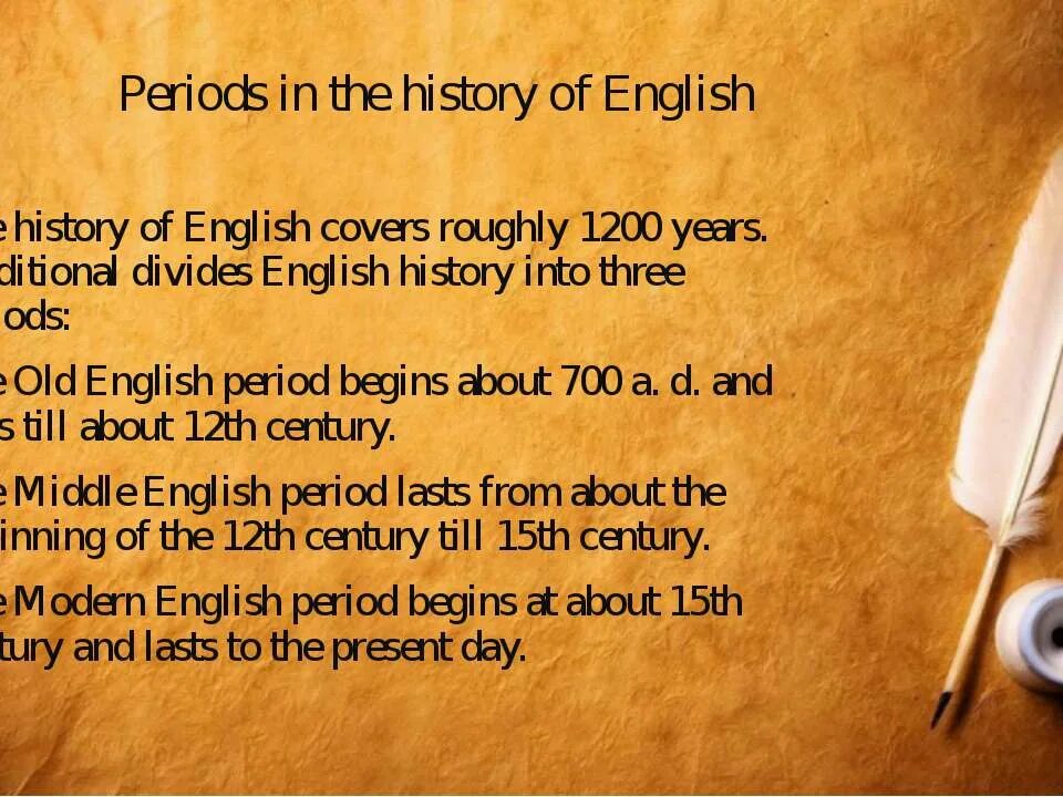 Periods of English language. Old English period in the History of the English language презентация. Periods in History. Periodization of the History of English.