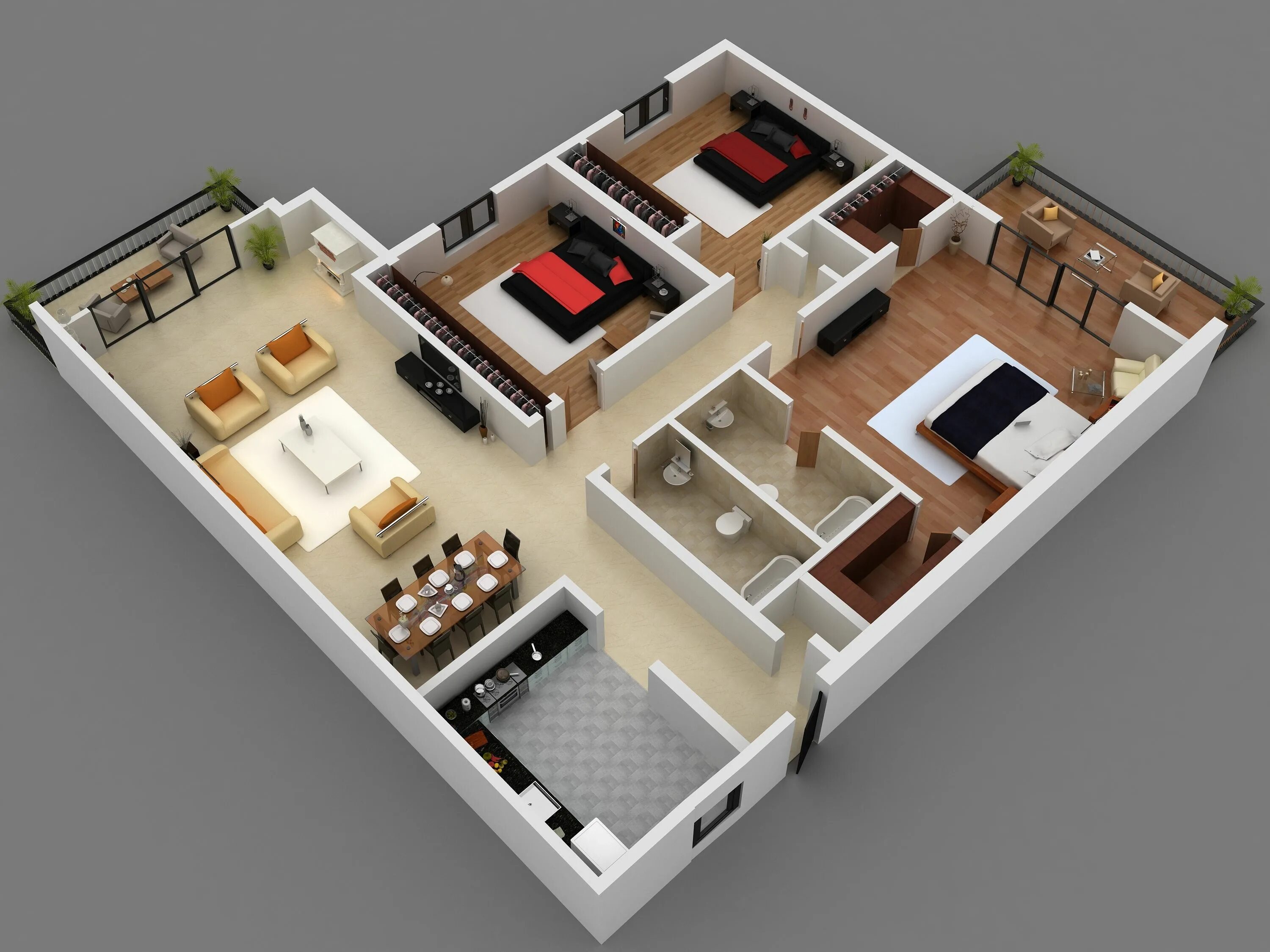 План квартиры комнаты. Floorplan 3d проекты. Floorplan 3d визуализация. Дом Floorplan 3d. Планировка коттеджа 3д.